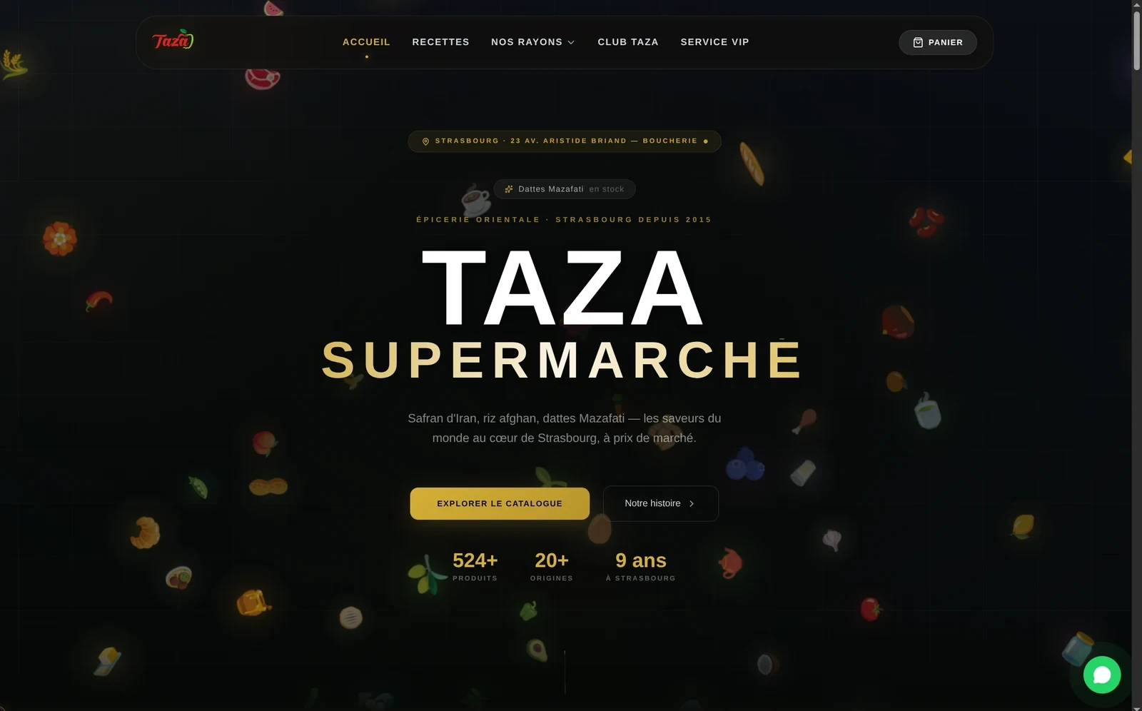 Taza Supermarché — Web